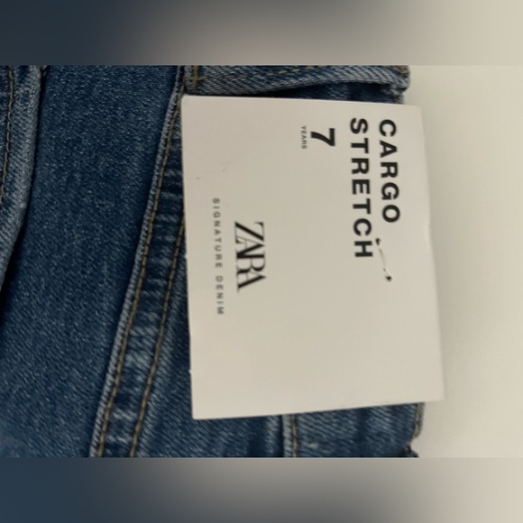 NWT ZARA GIRLS JEANS, SIZE 7. - Picture 4 of 6